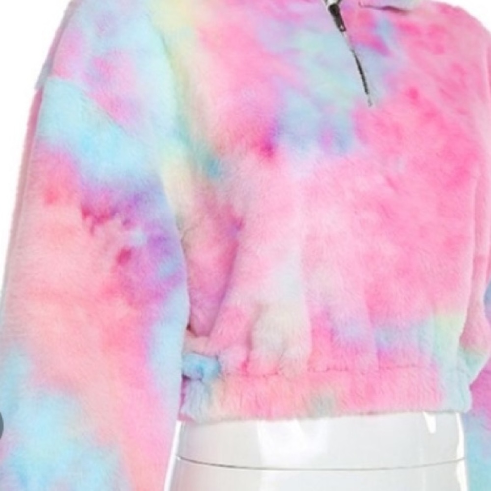 Fluffy bright cropped pullover (NWT) - Picture 16 of 16